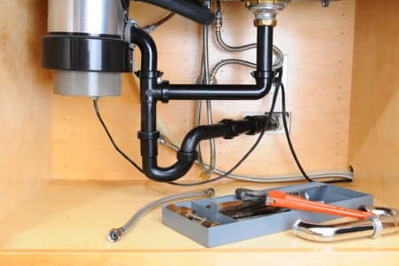 Diagnostic for sink garbage disposal repairs